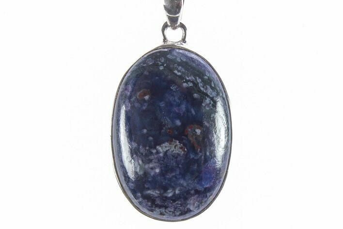 Polished Sugilite & Richterite Pendant - Sterling Silver #246752